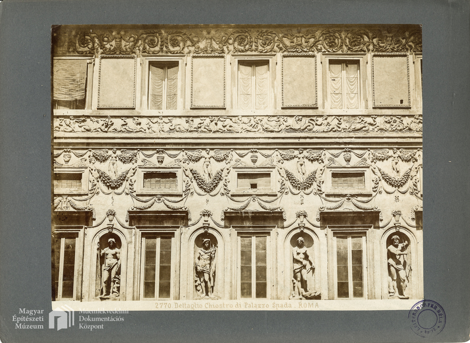 Palazzo Spada	Udvari homlokzat részlete