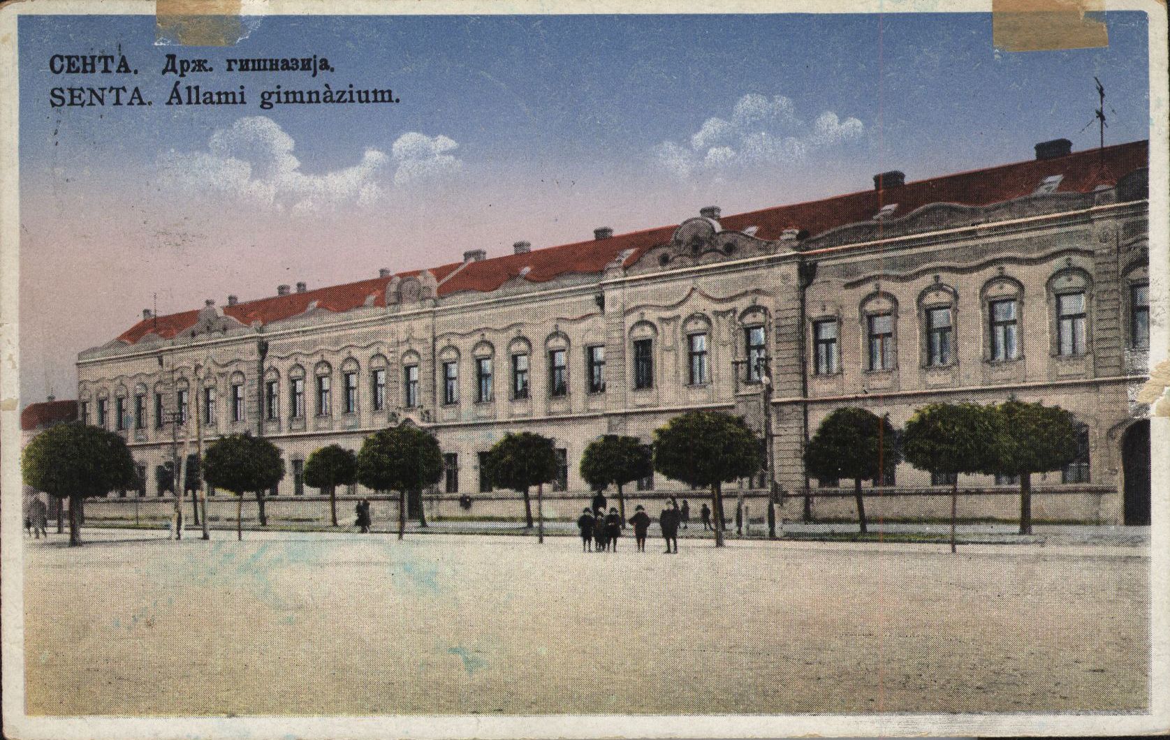 Zenta, Grammar School, postcard, after 1919 19_Zempléni Múzeum (Szerencs), Képeslapgyűjtemény, ltsz. Zenta 5