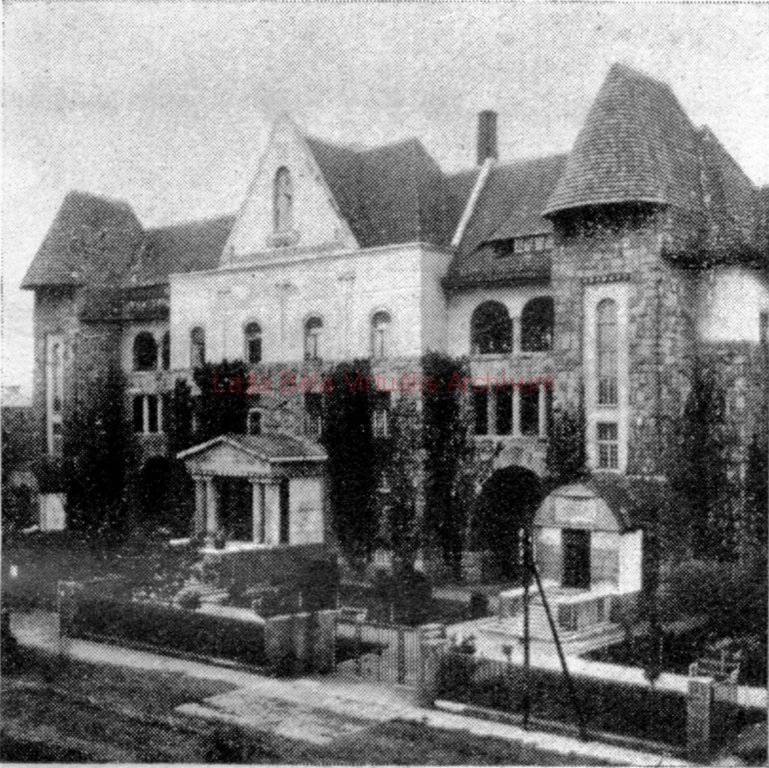 Entrance front, late 1920s 05_Jánszky Béla: A magyar formatörekvések története építészetünkben. Bp., 1929.
