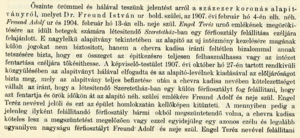 00144_A Pesti Chevra Kadisa elöljáróságának jelentése és kezelési kimutatása az 1907-iki közigazgatási évről. Budapest, 1908. 3. p.