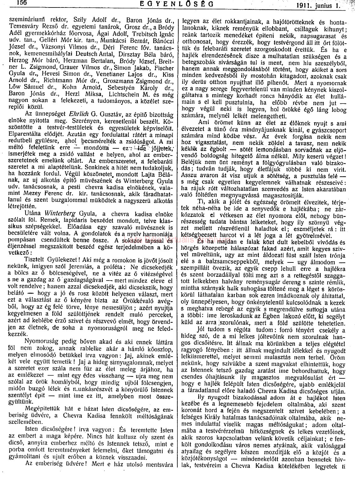 08_Egyenlőség, 1911. VI. 1. 156. p.