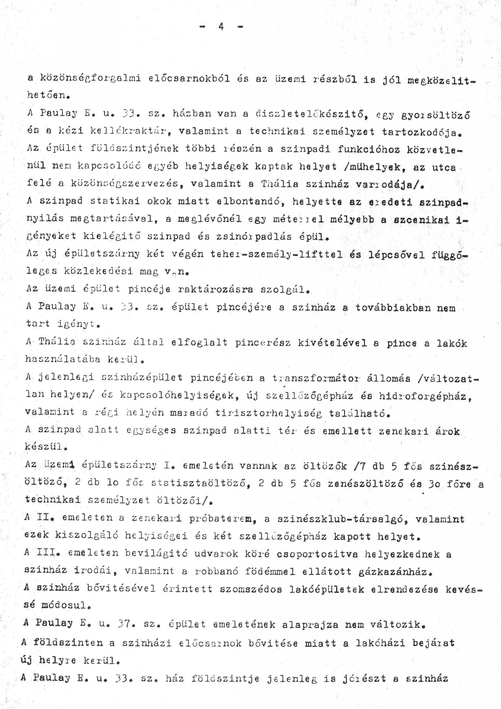 Kőnig Tamás - Wagner Péter (IPARTERV H Iroda): Az Budapesti Gyermekszínház újjáépítésének ajánlati terve, építészeti műleírás, 1983. XII. 01434_BFL_XV_17_e_306_BMF_iratai