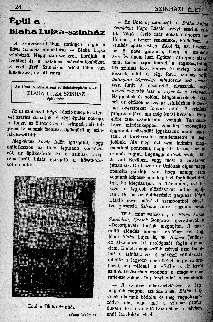 0025_Színházi Élet, 1921