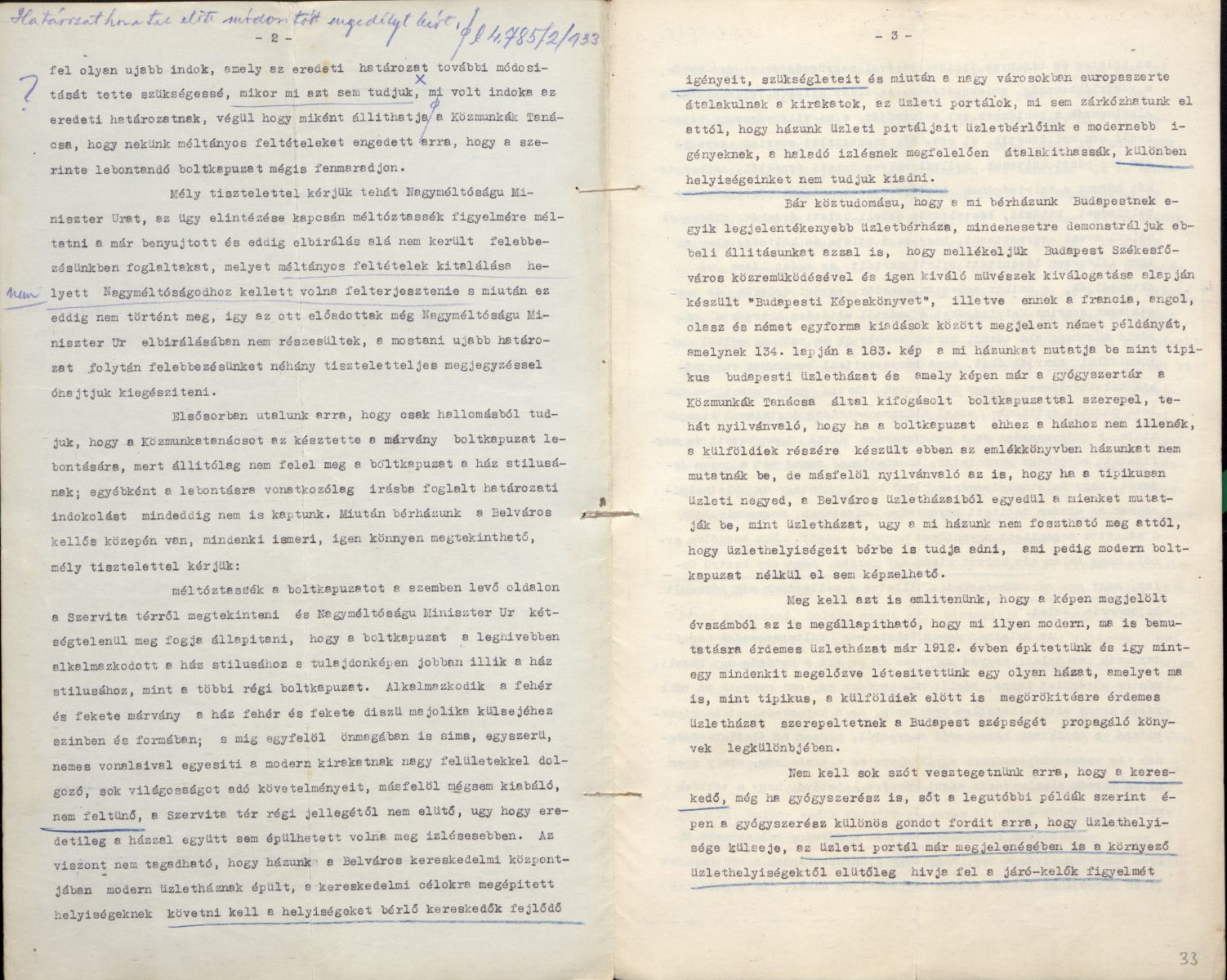 A Rózsavölgyi és Társa cég és özv. Lajta Henrikné felülvizsgálati kérelme a Belügyminiszterhez, 1934. XI. 23. 046_BFL_IV_1409_c_7687_1936_III