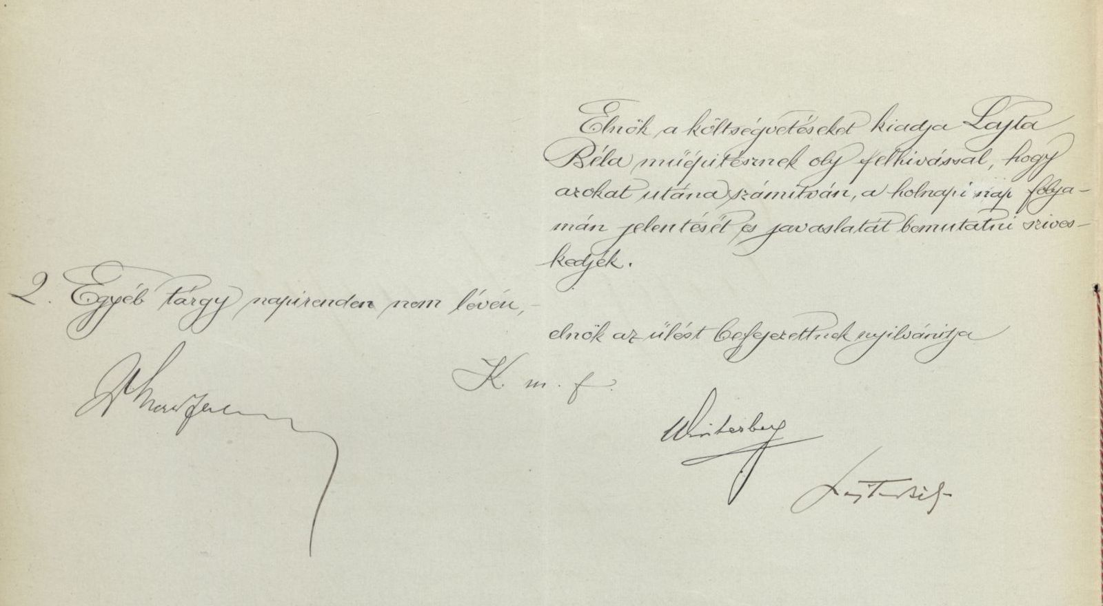 Jegyzőkönyv az épületek vasmunkáira, ill. a Felnőtt Vakok Otthona központi fűtésére beérkezett ajánlatok felbontásáról, 1913. VII. 21. 34_Magyar Zsidó Levéltár, a Pesti Chevra Kadisa iratai