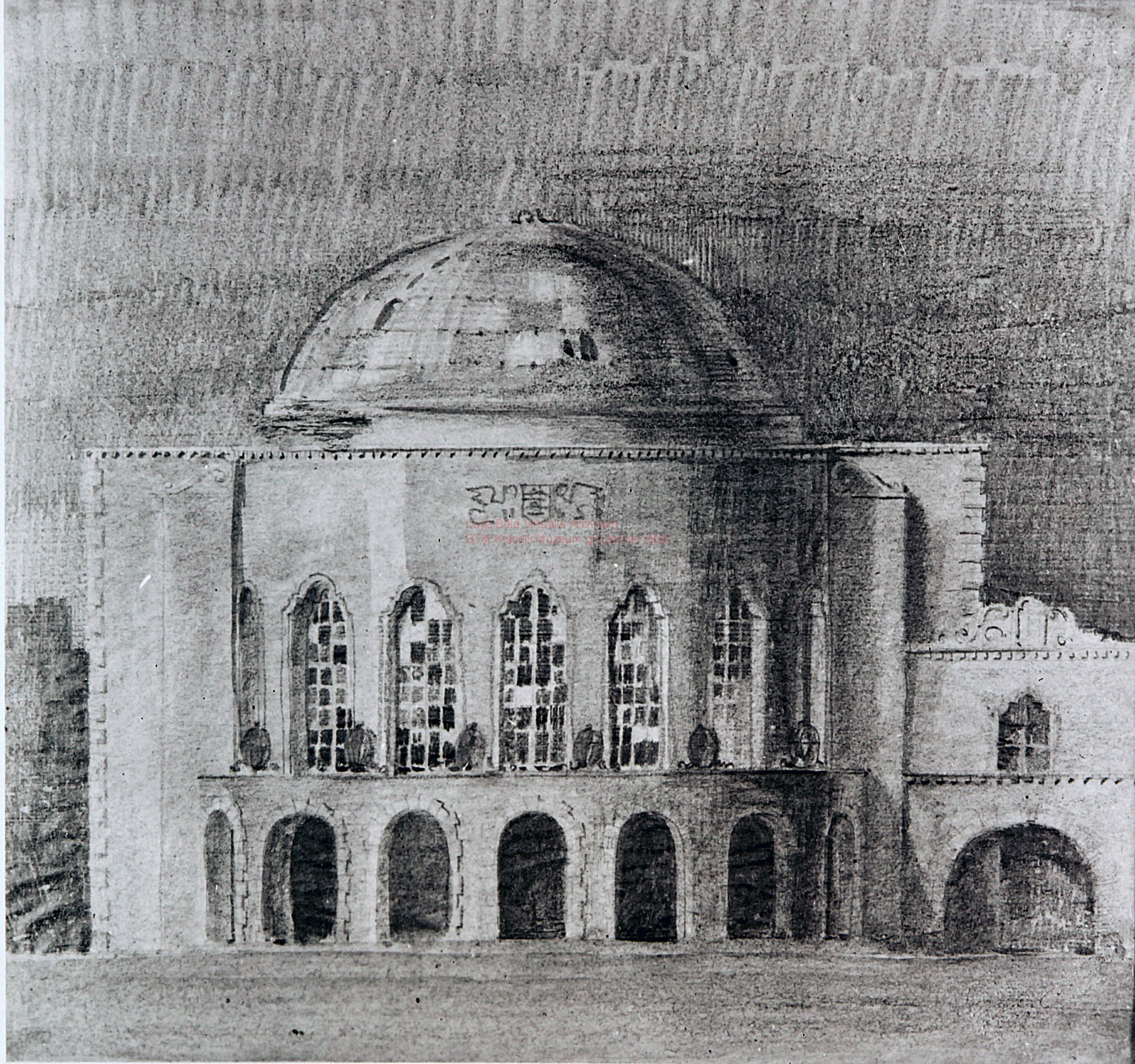 Metropolitan Public Library and Gallery of Modern Art, Kálvin tér, third version, elevation on Kálvin tér, 1914 29_BTM Kiscelli Múzeum Fényképtár, ltsz.: 5898.3