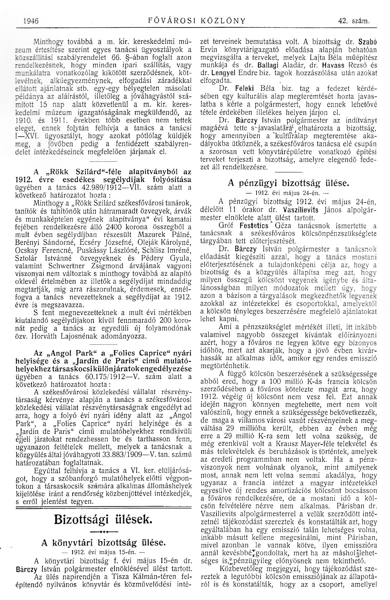1912_05_15_Fővárosi Közlöny, 1912. 1946. p. 