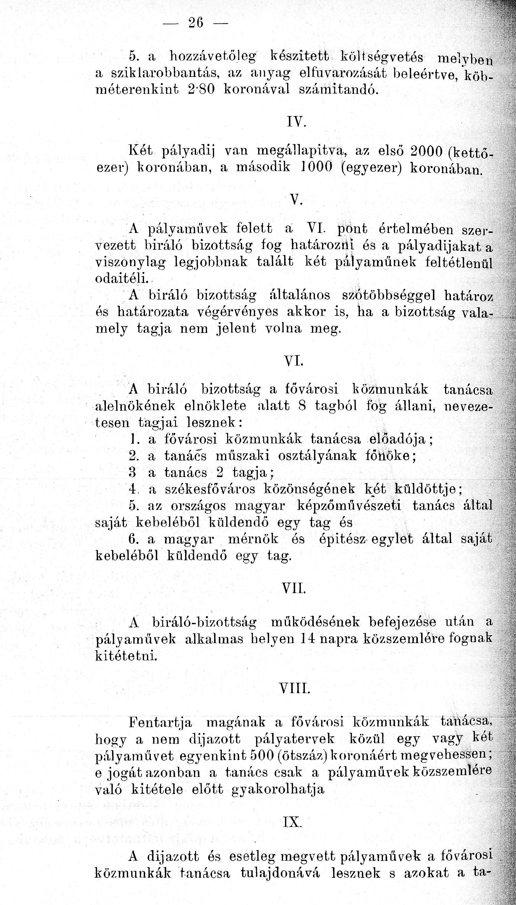A Fővárosi Közmunkák Tanácsának hivatalos jelentése 1900. évi működéséről. A Szent Gellért szobor környékének rendezése. BFL II.1.a