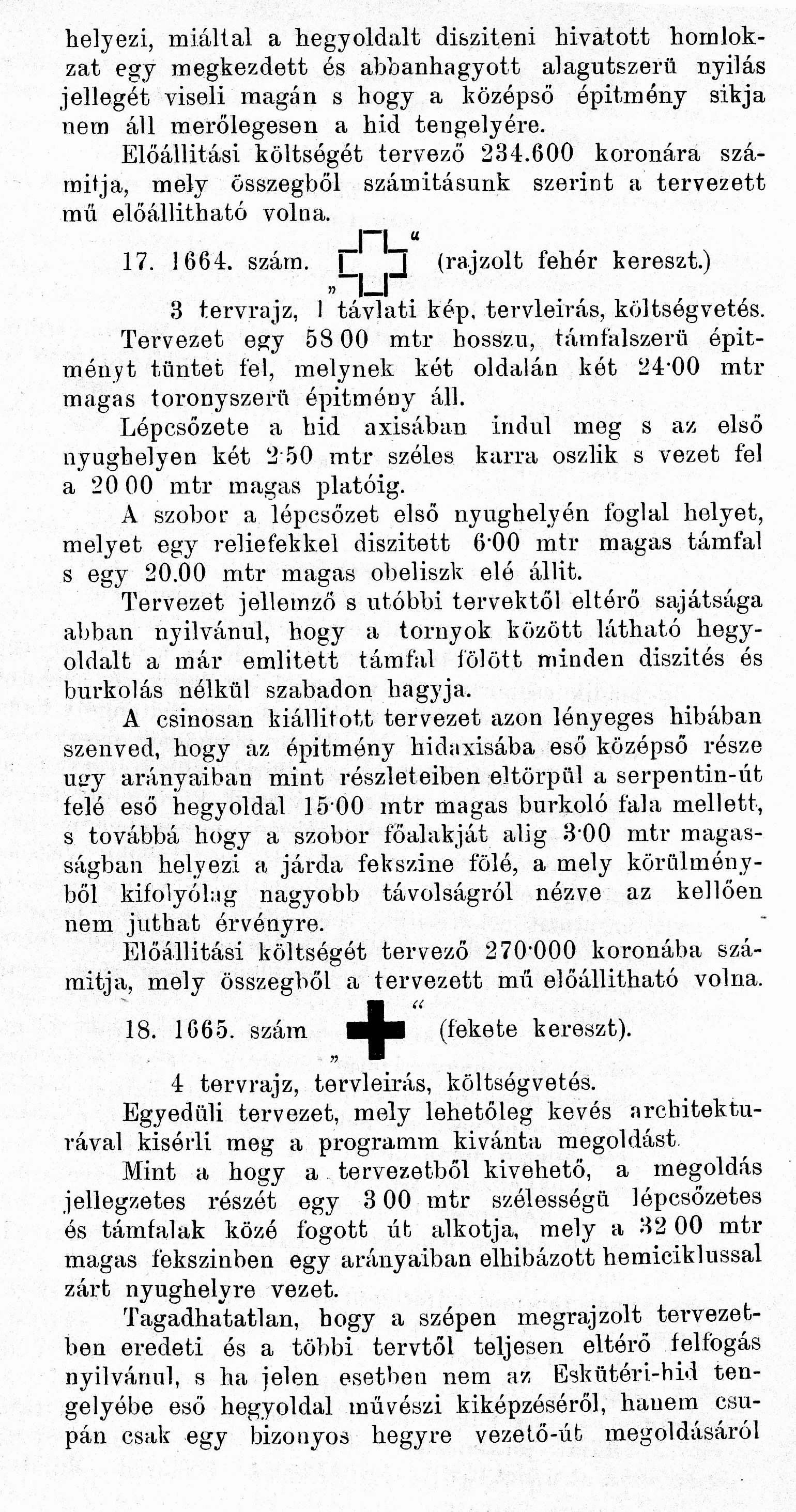 A Fővárosi Közmunkák Tanácsának hivatalos jelentése 1900. évi működéséről. A Szent Gellért szobor környékének rendezése. BFL II.1.a