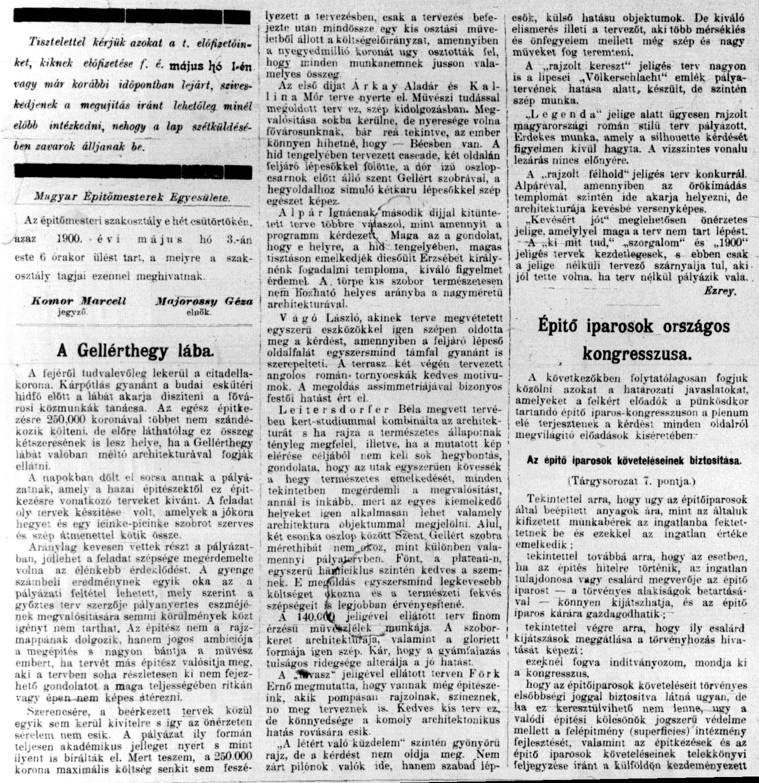 05_Vállakozók Közlönye, 05_1900. V. 1. 1. p.