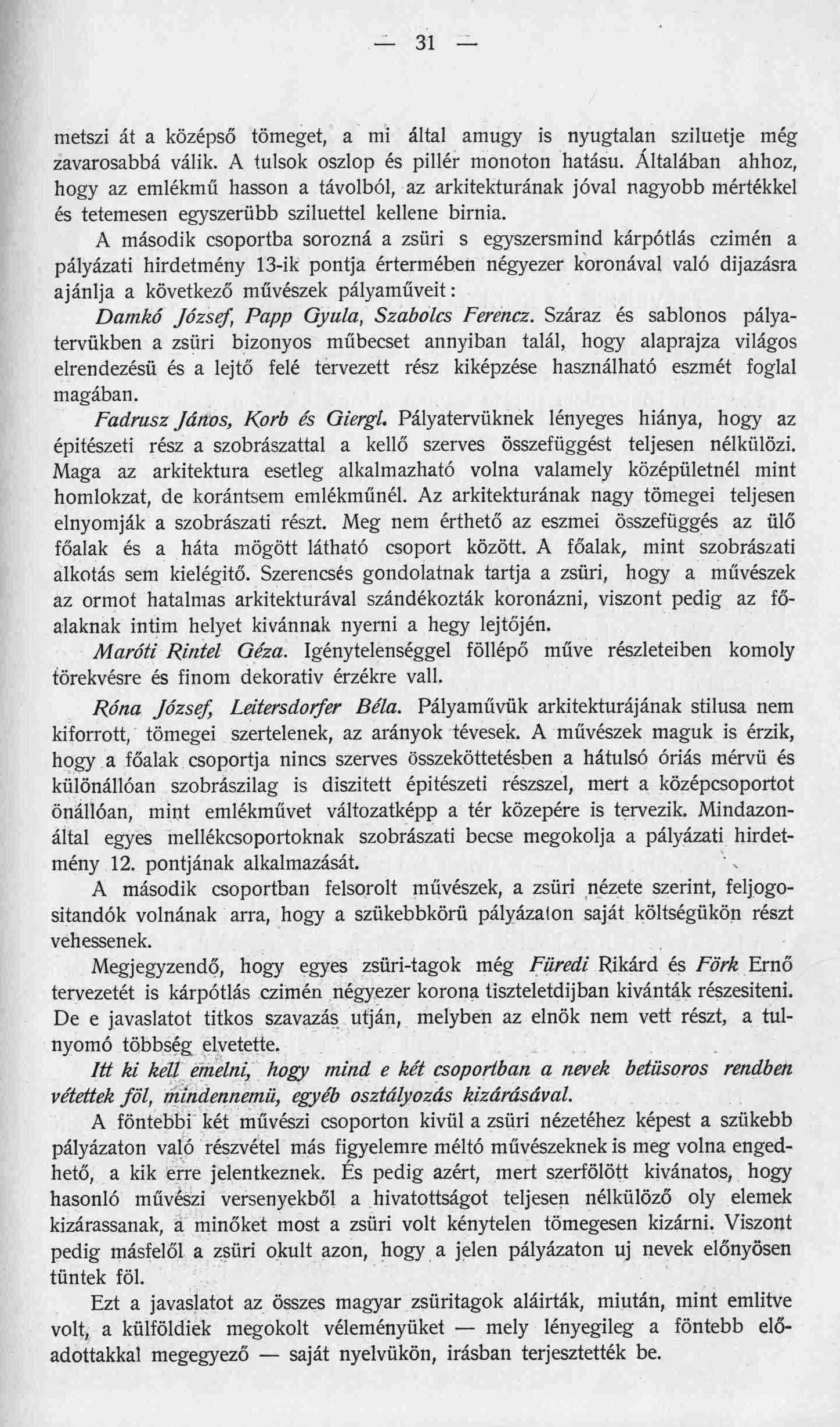 Magyar Pályázatok, 1903/6. 31. p.