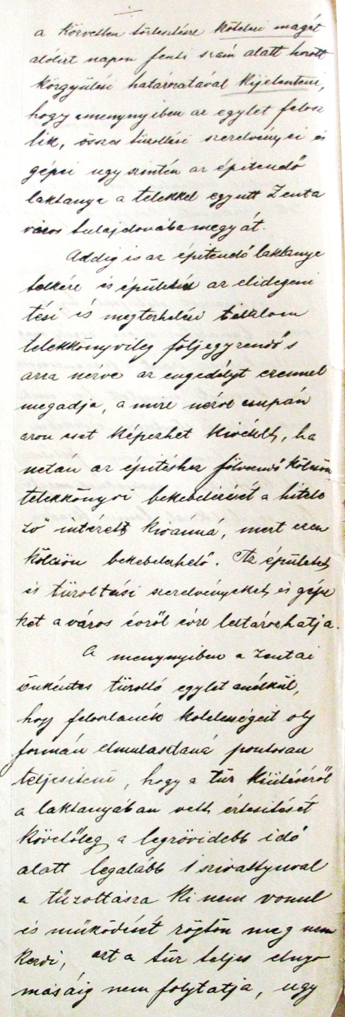 Kivonat a Zentai Önkéntes Tűzoltó Testület rendkívüli közgyűlésének 1902. III. 16-i jegyzőkönyvéből. 019_ZTL F.003.1 - Zentai Történelmi Levéltár. Az Önkéntes Tűzoltó Testületre vonatkozó zentai városi tanácsi iratok gyűjteménye
