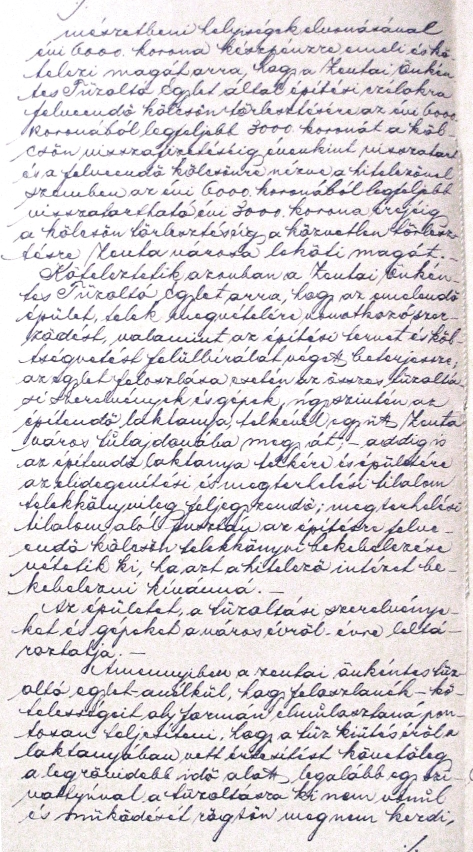 Kivonat a zentai városi képviselő-testület rendkívüli közgyűlésének 1902. III. 17-i jegyzőkönyvéből. 024_ZTL F.003.1 - Zentai Történelmi Levéltár. Az Önkéntes Tűzoltó Testületre vonatkozó zentai városi tanácsi iratok gyűjteménye