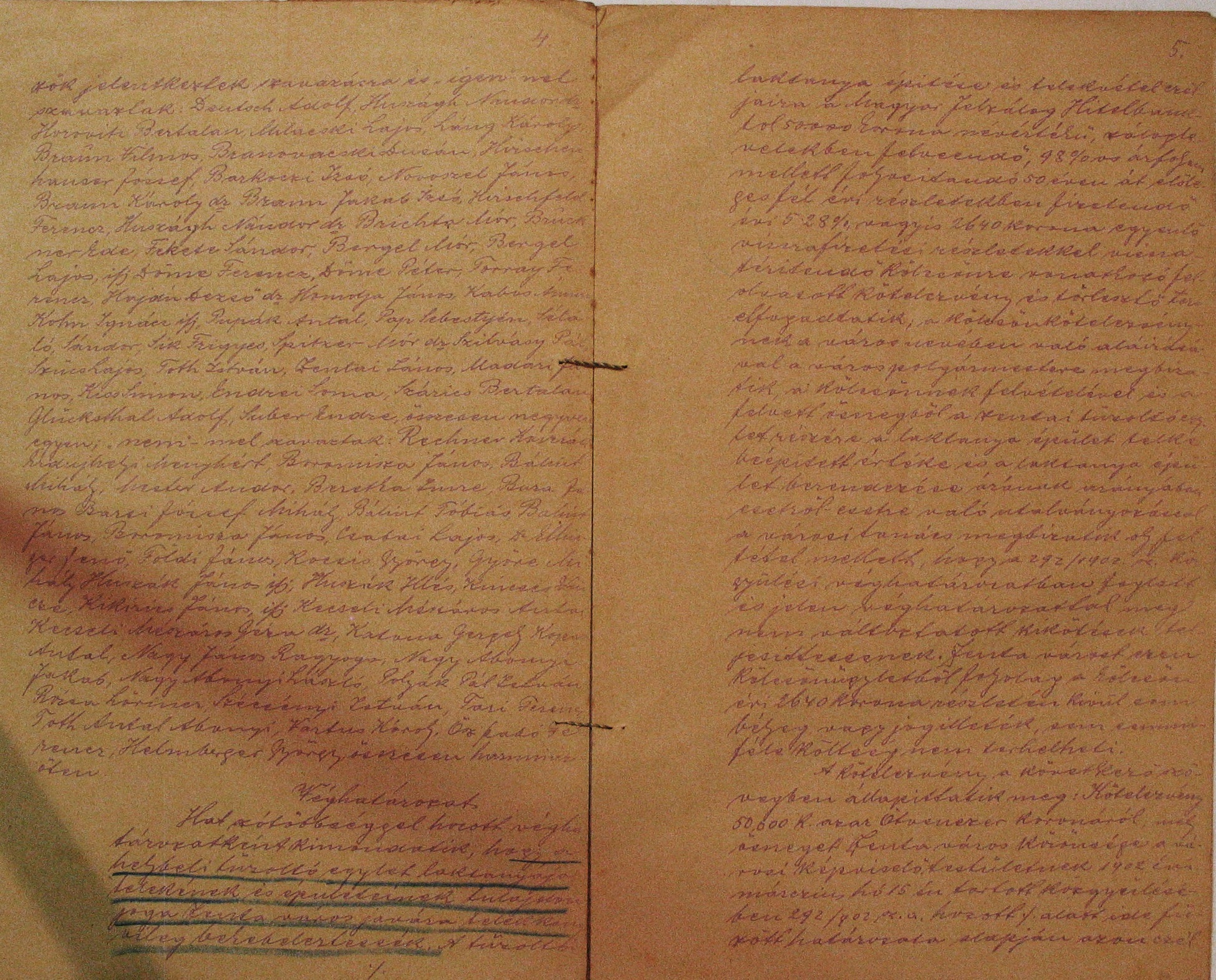 Kivonat a zentai városi képviselő-testület közgyűlésének 1902. XI. 10-11-i jegyzőkönyvéből. (1131/1902 kgy.) 034_ZTL F.003.1 - Zentai Történelmi Levéltár. Az Önkéntes Tűzoltó Testületre vonatkozó zentai városi tanácsi iratok gyűjteménye