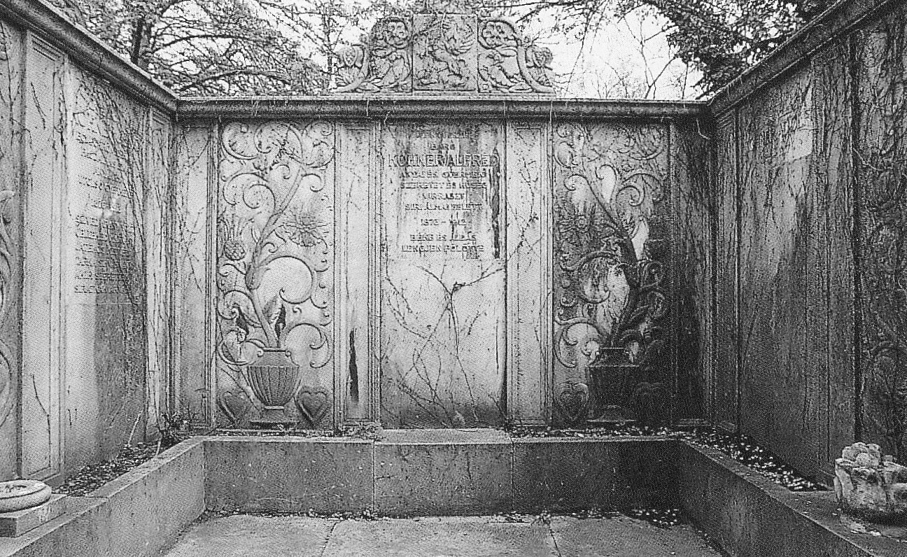 a szászbereki báró Kohner család síremléke, 1914. Budapest, Salgótarjáni utcai zsidó temető 32_Marco Biraghi (szerk.): Béla Lajta - ornamento e modernita. Milano, 1999. 155. p.