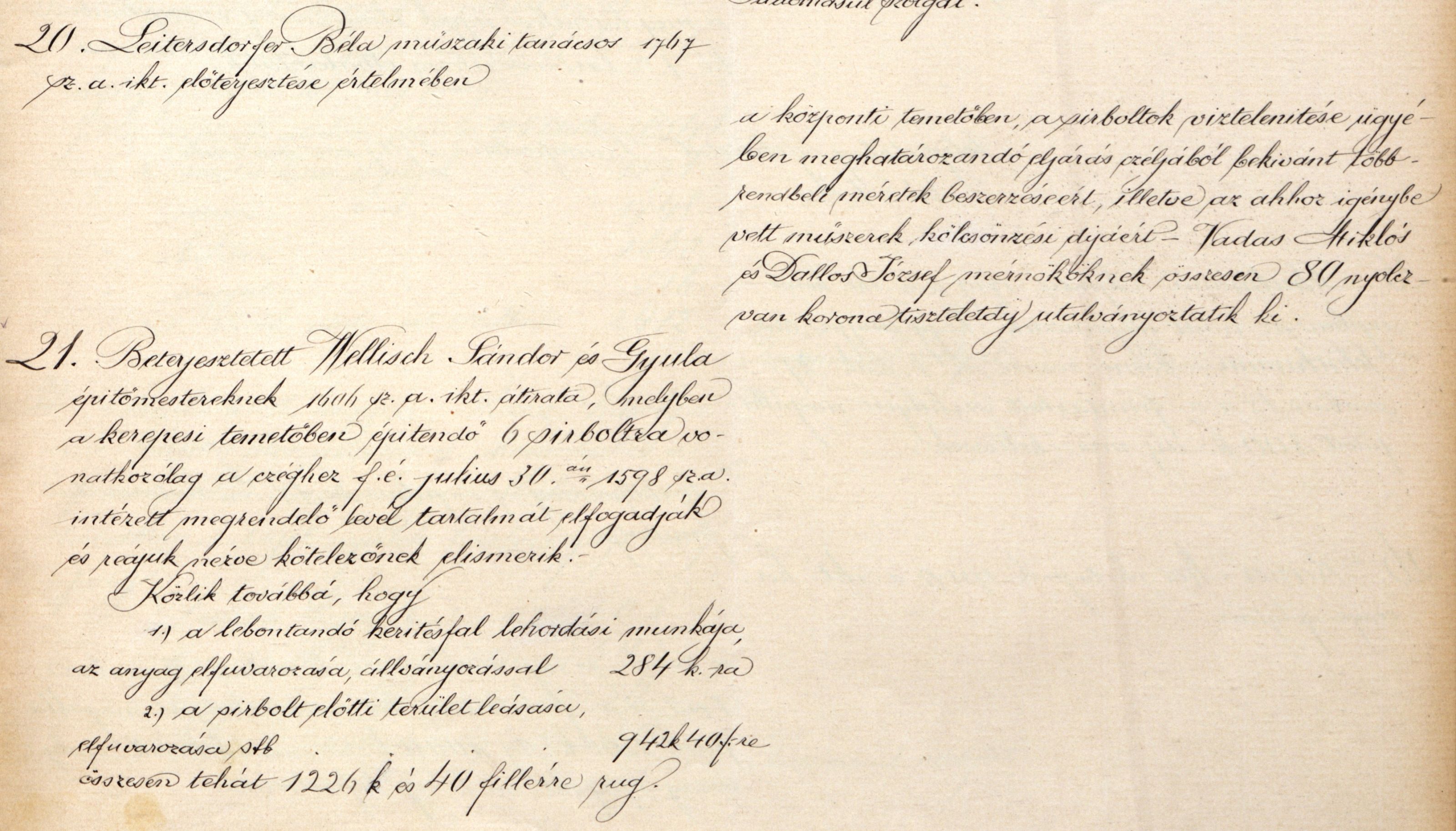 Magyar Zsidó Levéltár, A Pesti Chevra Kadisa elöljáróságának jegyzőkönyve, 1907. VIII. 29.