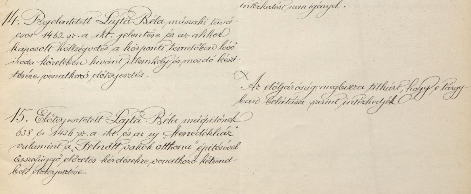 Lajta Béla jelentése a rákoskeresztúri zsidó temető mellékhelyiségeinek ügyében. Magyar Zsidó Levéltár, A Pesti Chevra Kadisa elöljáróságának jegyzőkönyve, 1912. VII. 19.