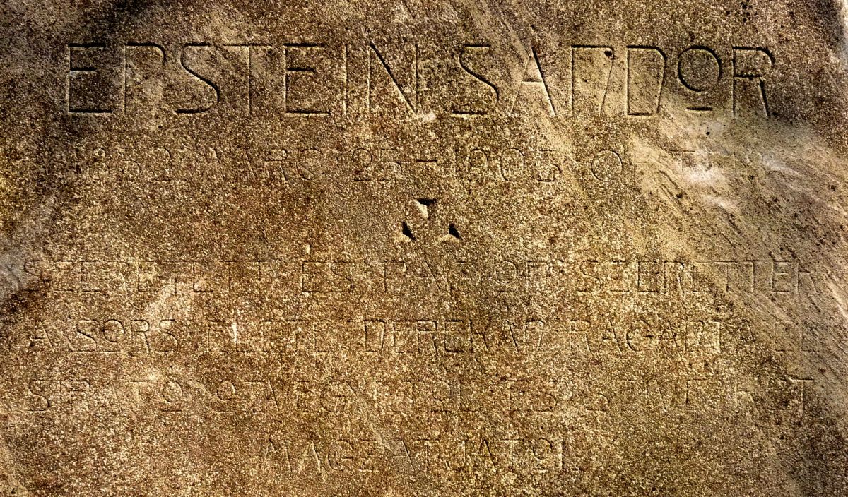 Epstein Sándor és felesége Leitersdorfer Malvin síremléke, 1904 körül. Budapest, Rákoskeresztúri zsidó temető. 03_06