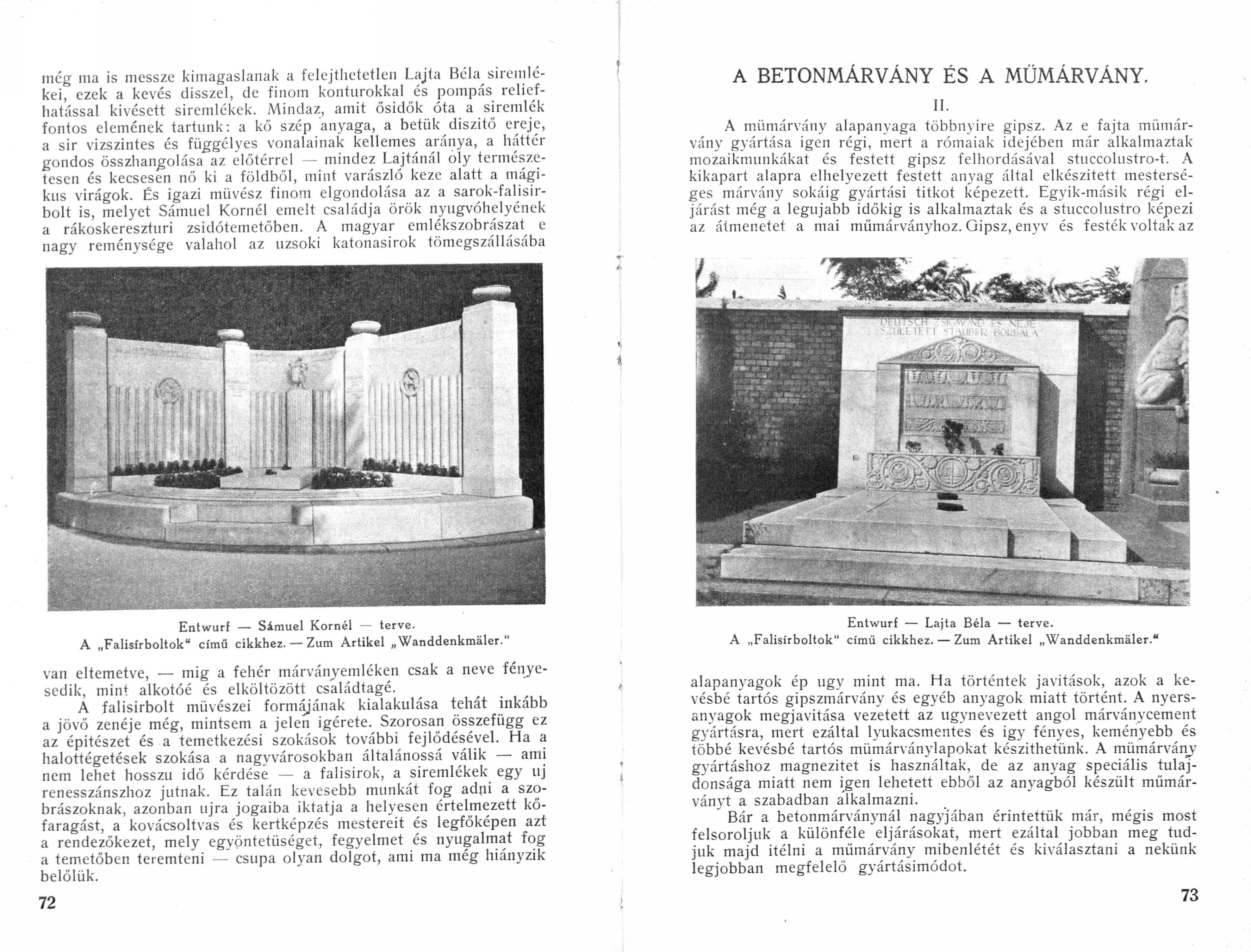 Kő és Műkő, 1930. 72. p. 