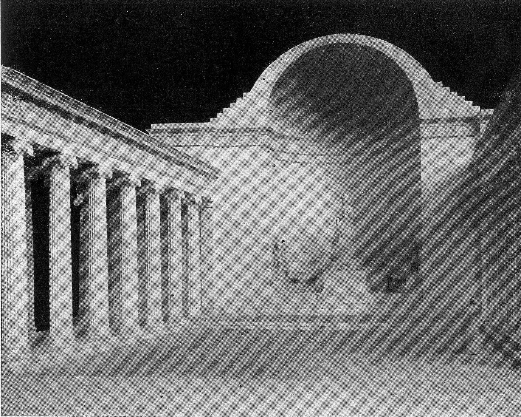 Entry by Ede Telcs, Count Miklós Bánffy and Géza Györgyi, version destined for the Castle Hill, photo of the model. Magyar Iparművészet, 1916. 6. sz. 229. p.