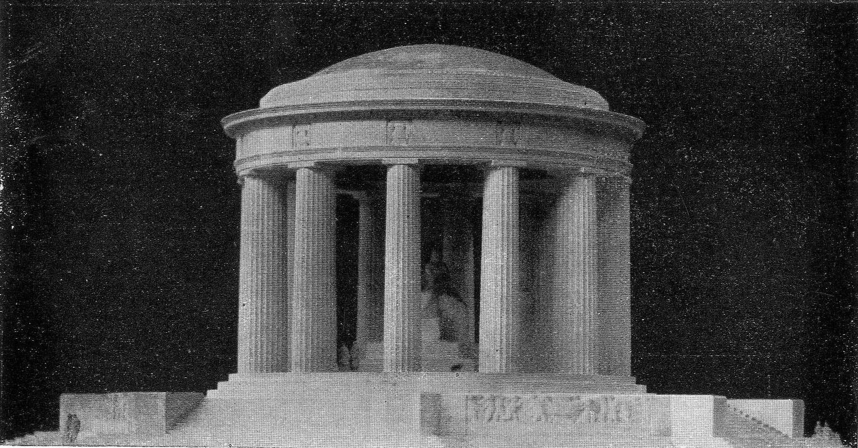 Second prize winning entry by Géza Maróti, destined for the City Park, photo of the model. Magyar Iparművészet, 1916. 6. sz. 246. p.