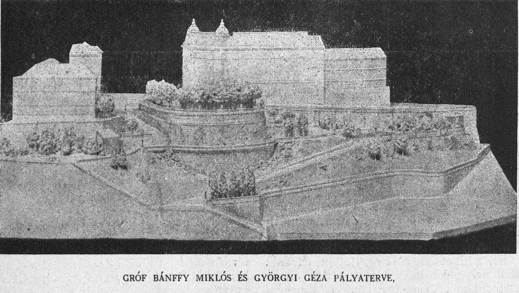 Entry by Count Miklós Bánffy - Géza Györgyi, photo of the architectural model Vasárnapi Újság, 1920. XI. 14. 245. p.