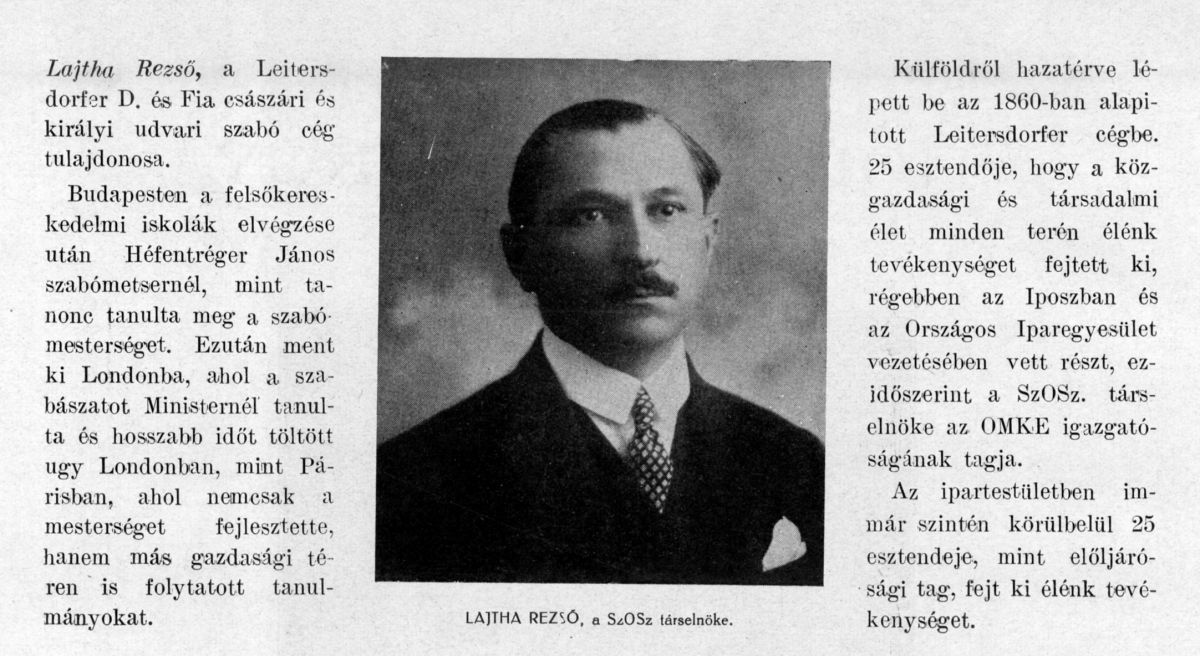 13_Vágó Jenő (szerk.): Szabómesterek díszalbuma. Budapest, 1926. 