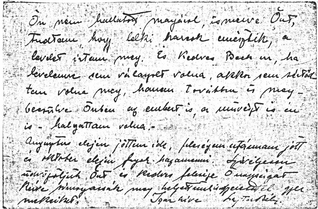 Lajta Béla levele Beck Ö. Fülöpnek, Sanatorium Mariagrün (Graz mellett), 1916 k. MTA Művészettörténeti Kutatóintézet, Adattár, MKI-C-I_179